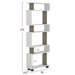 ΒΙΒΛΙΟΘΗΚΗ ΜΕΛΑΜΙΝΗΣ OWLOLIVE GREY ΛΕΥΚΟ 60x19,5x165Yεκ.HM8923.11 ΒΙΒΛΙΟΘΗΚΗ ΜΕΛΑΜΙΝΗΣ OWLOLIVE GREY ΛΕΥΚΟ 60x19,5x165Yεκ.HM8923.11