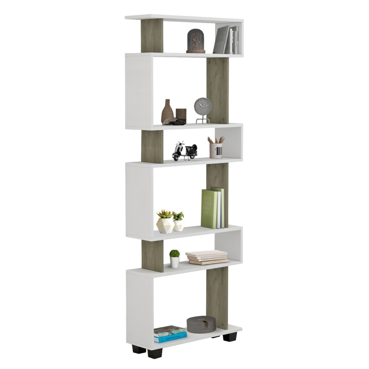 ΒΙΒΛΙΟΘΗΚΗ ΜΕΛΑΜΙΝΗΣ OWLOLIVE GREY ΛΕΥΚΟ 60x19,5x165Yεκ.HM8923.11 ΒΙΒΛΙΟΘΗΚΗ ΜΕΛΑΜΙΝΗΣ OWLOLIVE GREY ΛΕΥΚΟ 60x19,5x165Yεκ.HM8923.11