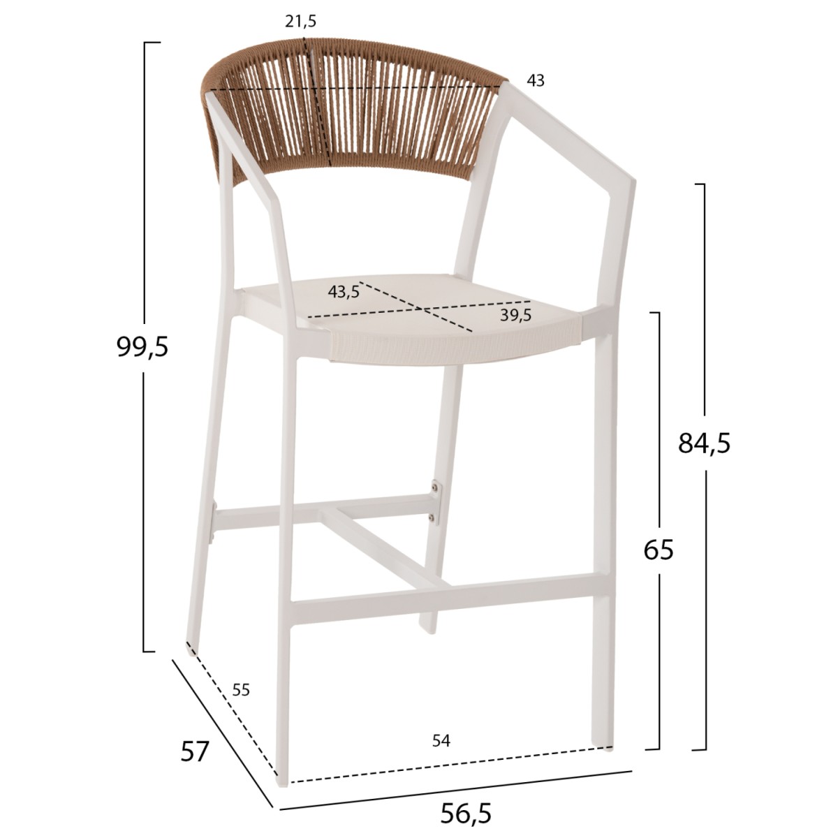 ΣΚΑΜΠΟ ΑΛΟΥΜΙΝΙΟΥ HM5892.12 ΜΕΣΑΙΟΥ ΥΨΟΥΣ RATTAN & TEXTLINE ΛΕΥΚΟ ΜΠΕΖ 55x56,5x99Y ΣΚΑΜΠΟ ΑΛΟΥΜΙΝΙΟΥ HM5892.12 ΜΕΣΑΙΟΥ ΥΨΟΥΣ RATTAN & TEXTLINE ΛΕΥΚΟ ΜΠΕΖ 55x56,5x99Y