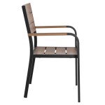 ΠΟΛΥΘΡΟΝΑ ΑΛΟΥΜΙΝΙΟΥ SAGA ΜΑΥΡΗ ΜΕ POLYWOOD HM5127.03 56x55x85,5Yεκ. ΠΟΛΥΘΡΟΝΑ ΑΛΟΥΜΙΝΙΟΥ SAGA ΜΑΥΡΗ ΜΕ POLYWOOD HM5127.03 56x55x85,5Yεκ.