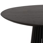 ΤΡΑΠΕΖΙ ΤΡΑΠΕΖΑΡΙΑΣ ΣΤΡΟΓΓΥΛΟ FRANTZ HM9388.02 ΜΑΣΙΦ ΞΥΛΟ MINDI BLACK Φ118x79Υεκ.