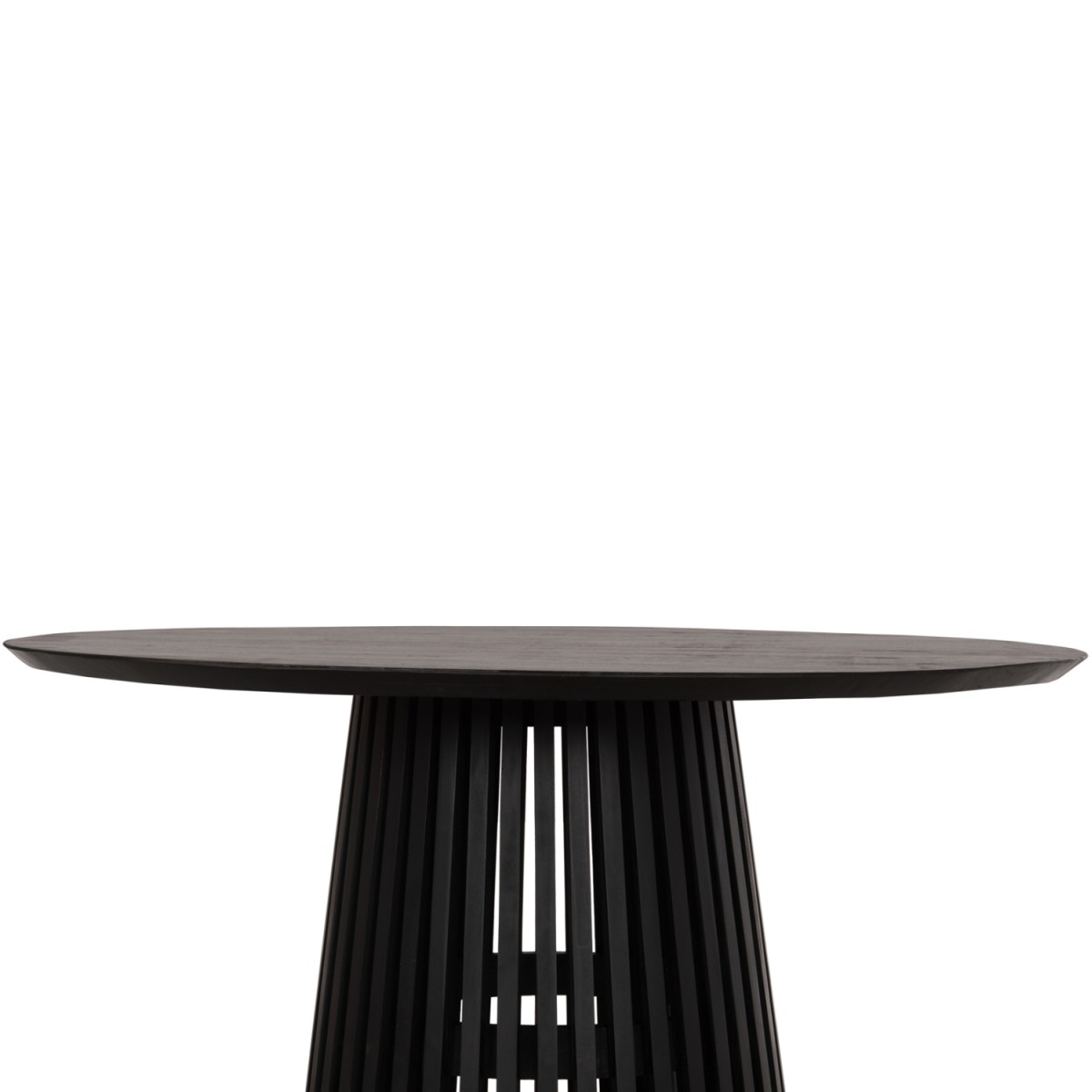 ΤΡΑΠΕΖΙ ΤΡΑΠΕΖΑΡΙΑΣ ΣΤΡΟΓΓΥΛΟ FRANTZ HM9388.02 ΜΑΣΙΦ ΞΥΛΟ MINDI BLACK Φ118x79Υεκ.