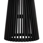 ΤΡΑΠΕΖΙ ΤΡΑΠΕΖΑΡΙΑΣ ΣΤΡΟΓΓΥΛΟ FRANTZ HM9388.02 ΜΑΣΙΦ ΞΥΛΟ MINDI BLACK Φ118x79Υεκ.