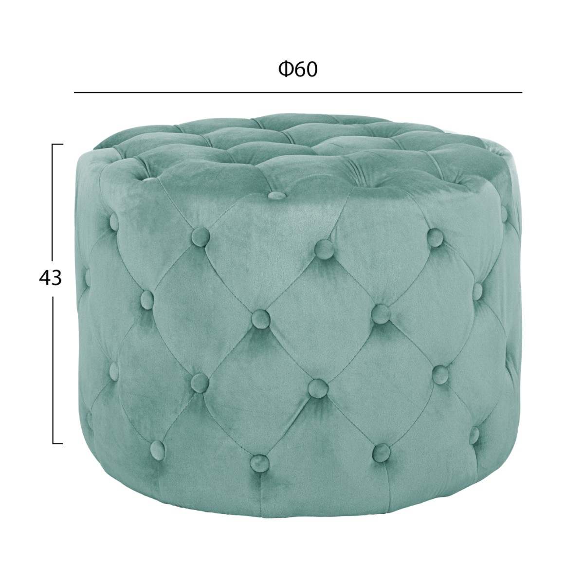 ΣΚΑΜΠΟ KASSIE ΦΥΣΤΙΚΙ ΒΕΛΟΥΔΟ ΤΥΠΟΥ CHESTERFIELD HM8406.07 Φ60X43Υ εκ. ΣΚΑΜΠΟ KASSIE ΦΥΣΤΙΚΙ ΒΕΛΟΥΔΟ ΤΥΠΟΥ CHESTERFIELD HM8406.07 Φ60X43Υ εκ.