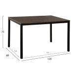 ΣΕΤ ΤΡΑΠΕΖΑΡΙΑΣ GOOSE 5ΤΜΧ HM9530.01 MDF ΚΑΡΥΔΙ-ΜΕΤΑΛΛΟ ΜΑΥΡΟ 120x80x75Yεκ. ΣΕΤ ΤΡΑΠΕΖΑΡΙΑΣ GOOSE 5ΤΜΧ HM9530.01 MDF ΚΑΡΥΔΙ-ΜΕΤΑΛΛΟ ΜΑΥΡΟ 120x80x75Yεκ.