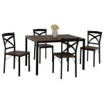 ΣΕΤ ΤΡΑΠΕΖΑΡΙΑΣ GOOSE 5ΤΜΧ HM9530.01 MDF ΚΑΡΥΔΙ-ΜΕΤΑΛΛΟ ΜΑΥΡΟ 120x80x75Yεκ. ΣΕΤ ΤΡΑΠΕΖΑΡΙΑΣ GOOSE 5ΤΜΧ HM9530.01 MDF ΚΑΡΥΔΙ-ΜΕΤΑΛΛΟ ΜΑΥΡΟ 120x80x75Yεκ.
