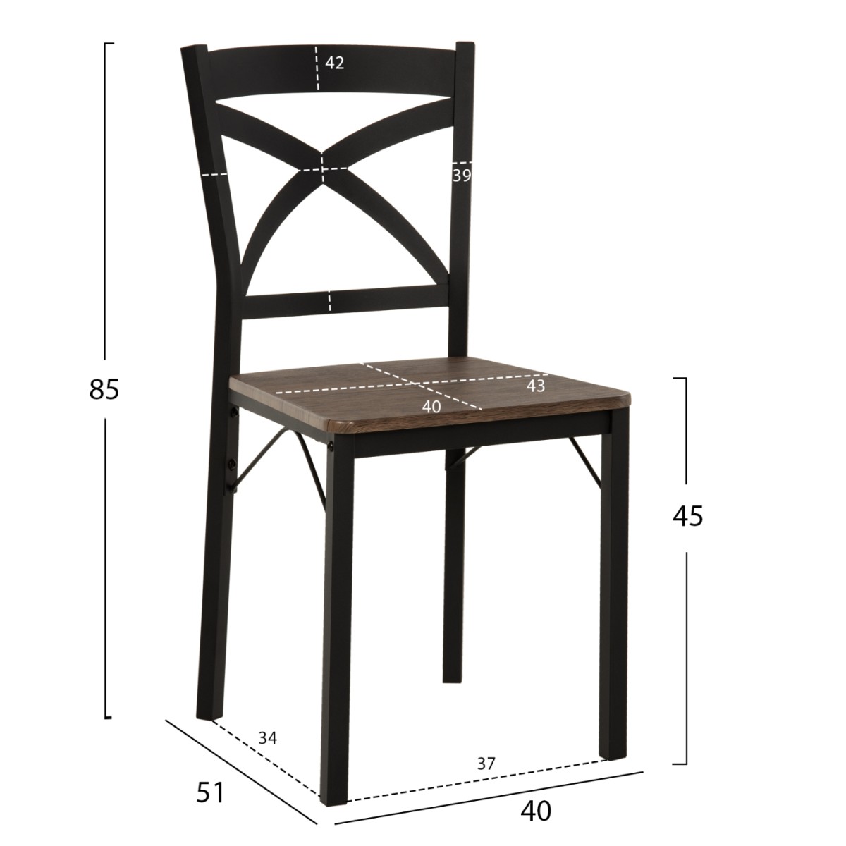 ΣΕΤ ΤΡΑΠΕΖΑΡΙΑΣ GOOSE 5ΤΜΧ HM9530.01 MDF ΚΑΡΥΔΙ-ΜΕΤΑΛΛΟ ΜΑΥΡΟ 120x80x75Yεκ. ΣΕΤ ΤΡΑΠΕΖΑΡΙΑΣ GOOSE 5ΤΜΧ HM9530.01 MDF ΚΑΡΥΔΙ-ΜΕΤΑΛΛΟ ΜΑΥΡΟ 120x80x75Yεκ.