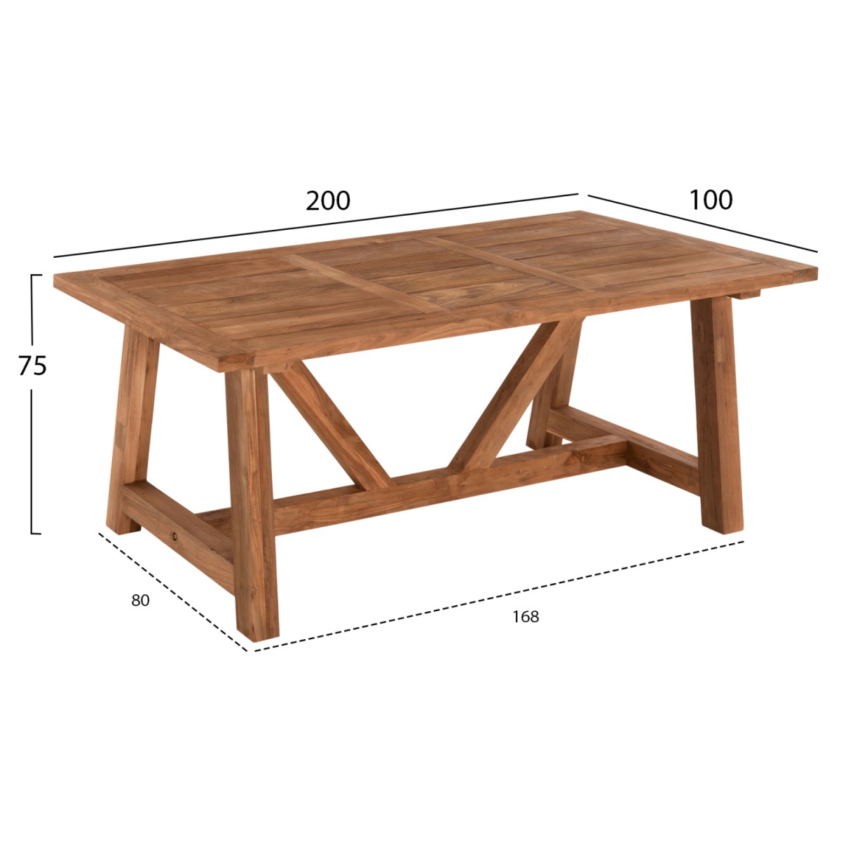 ΤΡΑΠΕΖΙ ΤΡΑΠΕΖΑΡΙΑΣ HM7922 PLUTON RECYCLED TEAK ΣΕ ΦΥΣΙΚΟ ΧΡΩΜΑ 200X100X75Yεκ. ΤΡΑΠΕΖΙ ΤΡΑΠΕΖΑΡΙΑΣ HM7922 PLUTON RECYCLED TEAK ΣΕ ΦΥΣΙΚΟ ΧΡΩΜΑ 200X100X75Yεκ.