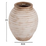 ΔΙΑΚΟΣΜΗΤΙΚΟ ΒΑΖΟ ΔΑΠΕΔΟΥ PYDNA HM7932 ΤΕΡΑΚΟΤΑ ΣΕ ANTIQUE ΛΕΥΚΟ ΜΠΕΖ ΧΡΩΜΑ Φ28x35Yεκ. ΔΙΑΚΟΣΜΗΤΙΚΟ ΒΑΖΟ ΔΑΠΕΔΟΥ PYDNA HM7932 ΤΕΡΑΚΟΤΑ ΣΕ ANTIQUE ΛΕΥΚΟ ΜΠΕΖ ΧΡΩΜΑ Φ28x35Yεκ.