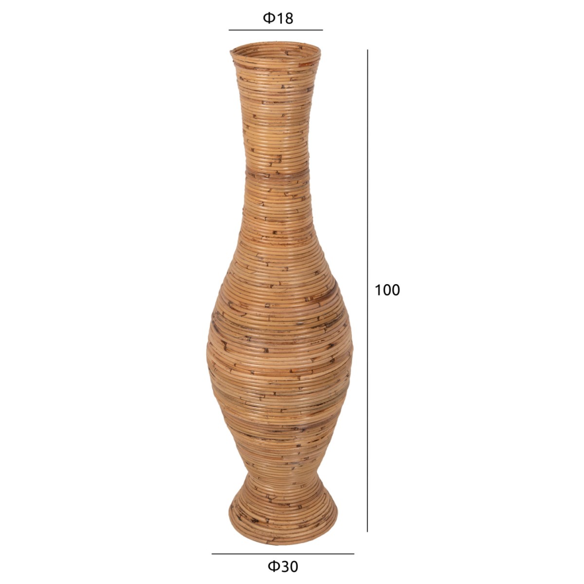 ΔΙΑΚΟΣΜΗΤΙΚΟ ΒΑΖΟ ΔΑΠΕΔΟΥ HM7852 RATTAN ΣΕ ΦΥΣΙΚΟ Φ30x100Yεκ. ΔΙΑΚΟΣΜΗΤΙΚΟ ΒΑΖΟ ΔΑΠΕΔΟΥ HM7852 RATTAN ΣΕ ΦΥΣΙΚΟ Φ30x100Yεκ.