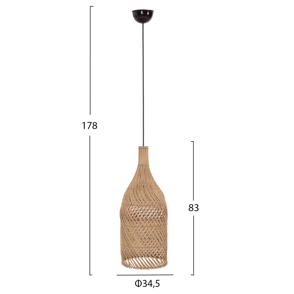 ΦΩΤΙΣΤΙΚΟ ΟΡΟΦΗΣ HM7883 ΚΡΕΜΑΣΤΟ ΑΠΟ RATTAN ΣΕ ΦΥΣΙΚΟ ΧΡΩΜΑ Φ34,5x178Υεκ. ΦΩΤΙΣΤΙΚΟ ΟΡΟΦΗΣ HM7883 ΚΡΕΜΑΣΤΟ ΑΠΟ RATTAN ΣΕ ΦΥΣΙΚΟ ΧΡΩΜΑ Φ34,5x178Υεκ.