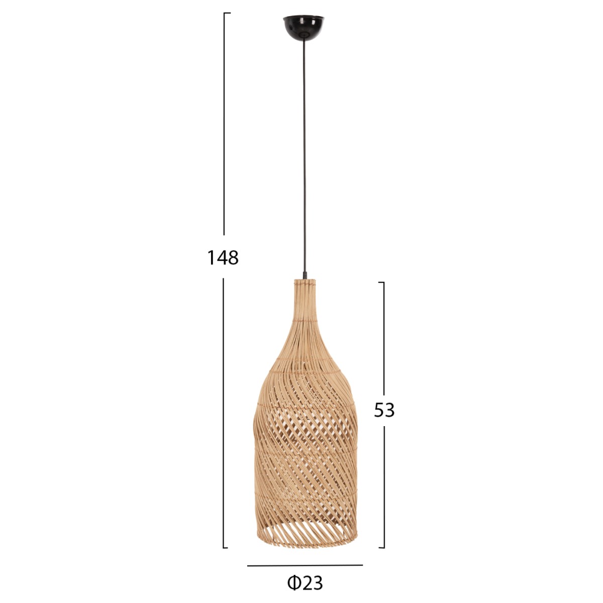 ΦΩΤΙΣΤΙΚΟ ΟΡΟΦΗΣ HM7885 ΚΡΕΜΑΣΤΟ ΑΠΟ RATTAN ΣΕ ΦΥΣΙΚΟ ΧΡΩΜΑ Φ23x148Yεκ. ΦΩΤΙΣΤΙΚΟ ΟΡΟΦΗΣ HM7885 ΚΡΕΜΑΣΤΟ ΑΠΟ RATTAN ΣΕ ΦΥΣΙΚΟ ΧΡΩΜΑ Φ23x148Yεκ.