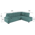 ΚΑΝΑΠΕΣ ΚΡΕΒΑΤΙ JADE HM3144.04R ΔΕΞΙΑ ΓΩΝΙΑ ΒΕΡΑΜΑΝ ΒΕΛΟΥΔΟ 250x80-180x73-88Υεκ. ΚΑΝΑΠΕΣ ΚΡΕΒΑΤΙ JADE HM3144.04R ΔΕΞΙΑ ΓΩΝΙΑ ΒΕΡΑΜΑΝ ΒΕΛΟΥΔΟ 250x80-180x73-88Υεκ.