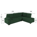 ΚΑΝΑΠΕΣ ΚΡΕΒΑΤΙ JADE HM3144.05R ΔΕΞΙΑ ΓΩΝΙΑ ΚΥΠΑΡΙΣΣΙ ΒΕΛΟΥΔΟ 250x80-180x73-88Υεκ. ΚΑΝΑΠΕΣ ΚΡΕΒΑΤΙ JADE HM3144.05R ΔΕΞΙΑ ΓΩΝΙΑ ΚΥΠΑΡΙΣΣΙ ΒΕΛΟΥΔΟ 250x80-180x73-88Υεκ.