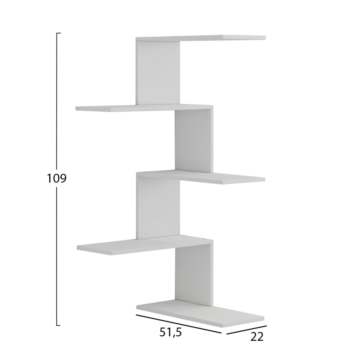ΕΠΙΤΟΙΧΙΑ ΡΑΦΙΕΡΑ RORY HM8931.11 ΜΕΛΑΜΙΝΗ ΣΕ ΛΕΥΚΟ 22x51,5x109Υ εκ. ΕΠΙΤΟΙΧΙΑ ΡΑΦΙΕΡΑ RORY HM8931.11 ΜΕΛΑΜΙΝΗ ΣΕ ΛΕΥΚΟ 22x51,5x109Υ εκ.