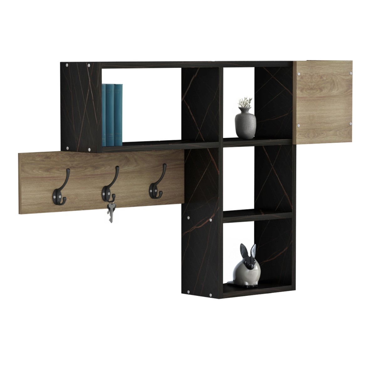 ΚΡΕΜΑΣΤΡΑ ΕΙΣΟΔΟΥ ΜΕ ΡΑΦΙΑ HARLAN HM8973.13 ΜΕΛΑΜΙΝΗ ΣΕ ΦΥΣΙΚΟ-ΜΑΥΡΟ ΜΑΡΜΑΡΟ 99,5x15x61Υεκ ΚΡΕΜΑΣΤΡΑ ΕΙΣΟΔΟΥ ΜΕ ΡΑΦΙΑ HARLAN HM8973.13 ΜΕΛΑΜΙΝΗ ΣΕ ΦΥΣΙΚΟ-ΜΑΥΡΟ ΜΑΡΜΑΡΟ 99,5x15x61Υεκ