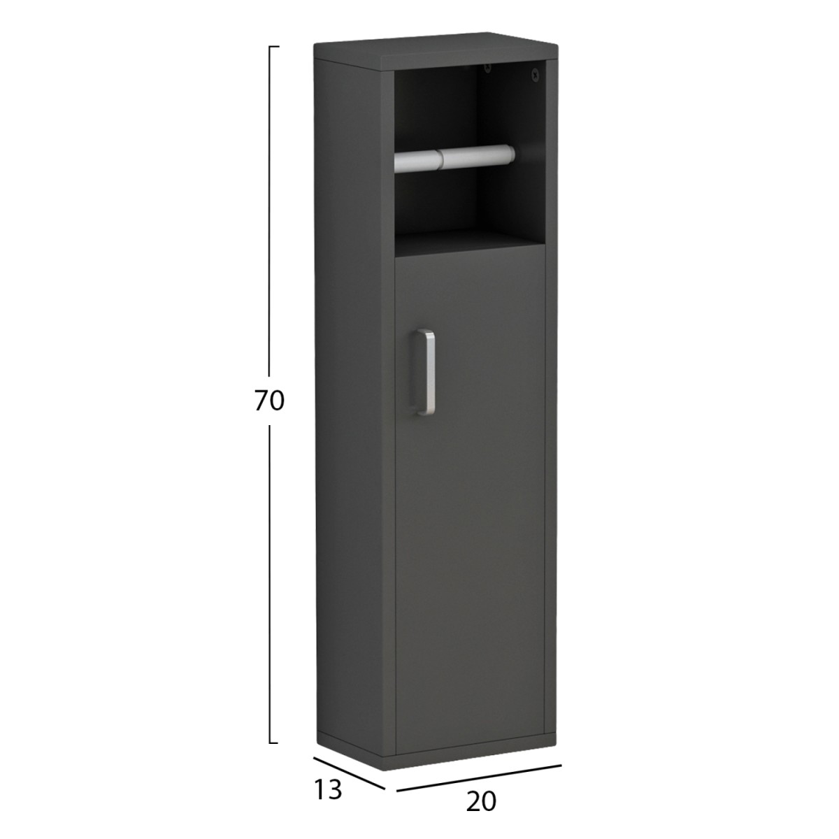 ΝΤΟΥΛΑΠΙ ΜΠΑΝΙΟΥ DAMIEN HM9025.11 ΜΕΛΑΜΙΝΗ ΑΝΘΡΑΚΙ 20x13x70Yεκ. ΝΤΟΥΛΑΠΙ ΜΠΑΝΙΟΥ DAMIEN HM9025.11 ΜΕΛΑΜΙΝΗ ΑΝΘΡΑΚΙ 20x13x70Yεκ.