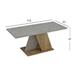 ΤΡΑΠΕΖΙ ΣΑΛΟΝΙΟΥ DILE HM9528.02 ΜΕΛΑΜΙΝΗ ΣΕ STONE TEXTURE ΓΚΡΙ-ΦΥΣΙΚΟ 110x55x47Υεκ. ΤΡΑΠΕΖΙ ΣΑΛΟΝΙΟΥ DILE HM9528.02 ΜΕΛΑΜΙΝΗ ΣΕ STONE TEXTURE ΓΚΡΙ-ΦΥΣΙΚΟ 110x55x47Υεκ.
