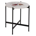 ΒΟΗΘΗΤΙΚΟ ΤΡΑΠΕΖΙ HM9589.05 MDF ΛΕΥΚΟ ΜΑΡΜΑΡΟ-ΜΑΥΡΗ ΜΕΤΑΛΛΙΚΗ ΒΑΣΗ Φ50x55Υεκ. ΒΟΗΘΗΤΙΚΟ ΤΡΑΠΕΖΙ HM9589.05 MDF ΛΕΥΚΟ ΜΑΡΜΑΡΟ-ΜΑΥΡΗ ΜΕΤΑΛΛΙΚΗ ΒΑΣΗ Φ50x55Υεκ.