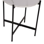 ΒΟΗΘΗΤΙΚΟ ΤΡΑΠΕΖΙ HM9589.05 MDF ΛΕΥΚΟ ΜΑΡΜΑΡΟ-ΜΑΥΡΗ ΜΕΤΑΛΛΙΚΗ ΒΑΣΗ Φ50x55Υεκ. ΒΟΗΘΗΤΙΚΟ ΤΡΑΠΕΖΙ HM9589.05 MDF ΛΕΥΚΟ ΜΑΡΜΑΡΟ-ΜΑΥΡΗ ΜΕΤΑΛΛΙΚΗ ΒΑΣΗ Φ50x55Υεκ.
