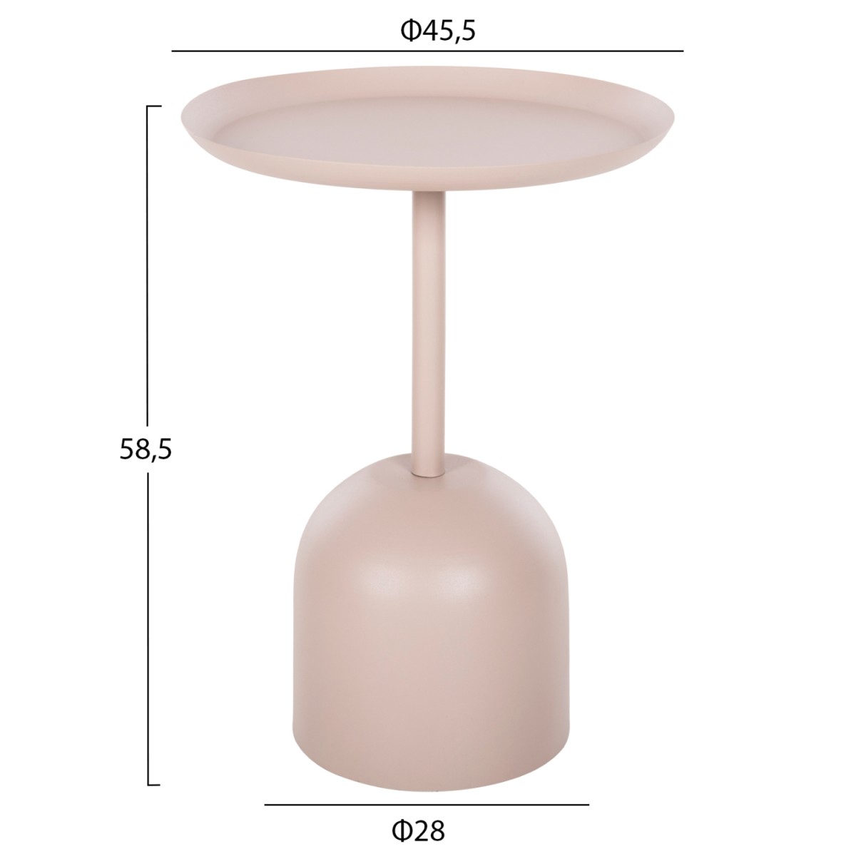 ΤΡΑΠΕΖΙ ΒΟΗΘΗΤΙΚΟ ΣΤΡΟΓΓΥΛΟ DELBEL HM4265.10 ΜΕΤΑΛΛΟ ΣΕ ΕΚΡΟΥ Φ45,5x58,5 εκ. ΤΡΑΠΕΖΙ ΒΟΗΘΗΤΙΚΟ ΣΤΡΟΓΓΥΛΟ DELBEL HM4265.10 ΜΕΤΑΛΛΟ ΣΕ ΕΚΡΟΥ Φ45,5x58,5 εκ.