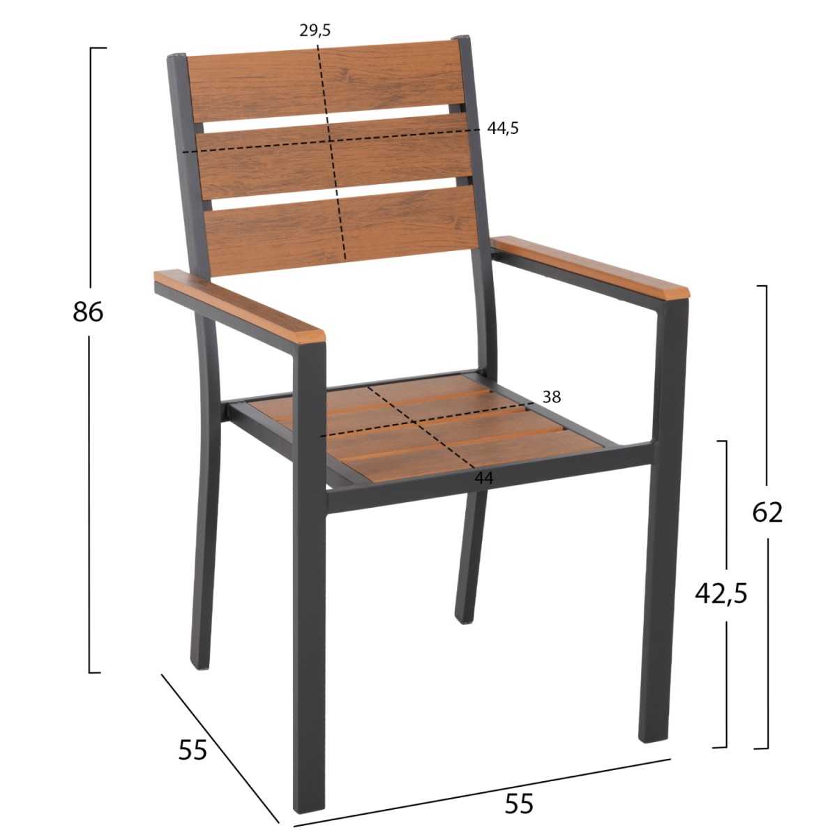 ΠΟΛΥΘΡΟΝΑ ΑΛΟΥΜΙΝΙΟΥ SAGA HM5981.03 ΑΝΘΡΑΚΙ-POLYWOOD ΣΕ ΦΥΣΙΚΟ 55x55x86Υεκ. ΠΟΛΥΘΡΟΝΑ ΑΛΟΥΜΙΝΙΟΥ SAGA HM5981.03 ΑΝΘΡΑΚΙ-POLYWOOD ΣΕ ΦΥΣΙΚΟ 55x55x86Υεκ.