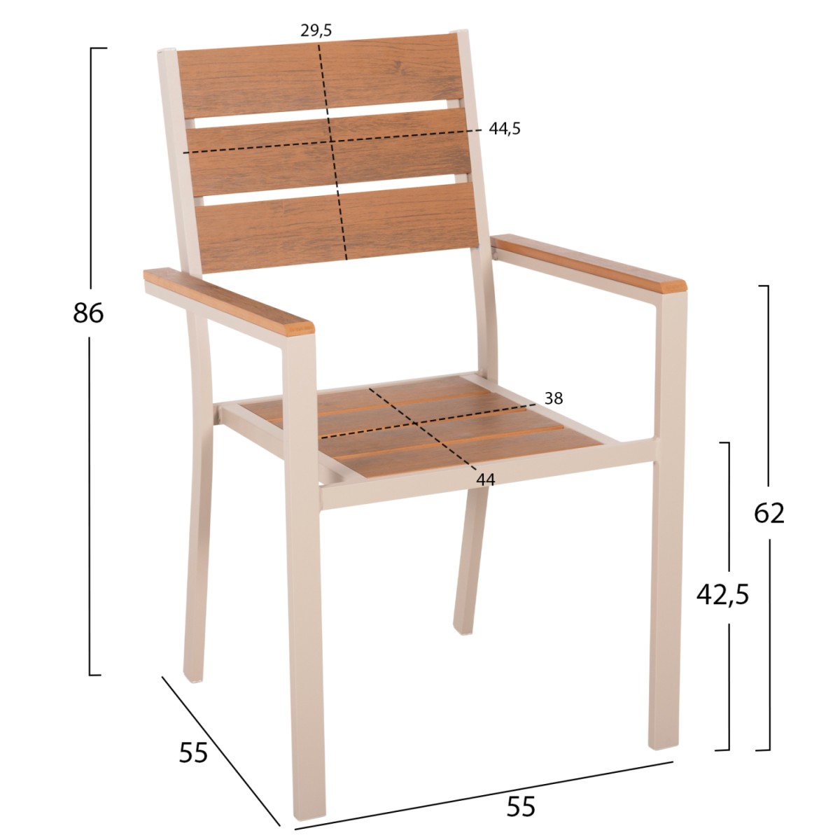 ΠΟΛΥΘΡΟΝΑ ΑΛΟΥΜΙΝΙΟΥ SAGA HM5981.04 ΣΑΜΠΑΝΙ-POLYWOOD ΣΕ ΦΥΣΙΚΟ 55x55x86Υεκ. ΠΟΛΥΘΡΟΝΑ ΑΛΟΥΜΙΝΙΟΥ SAGA HM5981.04 ΣΑΜΠΑΝΙ-POLYWOOD ΣΕ ΦΥΣΙΚΟ 55x55x86Υεκ.
