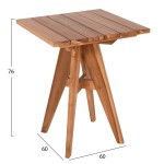 ΤΡΑΠΕΖΙ ΤΕΤΡΑΓΩΝΟ LEO HM9860.11 ΜΑΣΙΦ ΞΥΛΟ ΤΕΑΚ 60x60x75Υεκ. ΤΡΑΠΕΖΙ ΤΕΤΡΑΓΩΝΟ LEO HM9860.11 ΜΑΣΙΦ ΞΥΛΟ ΤΕΑΚ 60x60x75Υεκ.