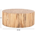 ΤΡΑΠΕΖΙ ΣΑΛΟΝΙΟΥ ΣΤΡΟΓΓΥΛΟ COOTER HM9862 ΚΛΑΔΙΑ TEAK-ΦΥΣΙΚΟ Φ100x40Υεκ. ΤΡΑΠΕΖΙ ΣΑΛΟΝΙΟΥ ΣΤΡΟΓΓΥΛΟ COOTER HM9862 ΚΛΑΔΙΑ TEAK-ΦΥΣΙΚΟ Φ100x40Υεκ.
