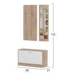 ΣΕΤ ΕΙΣΟΔΟΥ ΜΕ ΚΑΘΡΕΠΤΗ VERN HM2476.04 ΜΕΛΑΜΙΝΗ ΣΕ ΣΟΝΑΜΑ-ΛΕΥΚΟ 80x27x175Υεκ ΣΕΤ ΕΙΣΟΔΟΥ ΜΕ ΚΑΘΡΕΠΤΗ VERN HM2476.04 ΜΕΛΑΜΙΝΗ ΣΕ ΣΟΝΑΜΑ-ΛΕΥΚΟ 80x27x175Υεκ