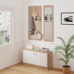 ΣΕΤ ΕΙΣΟΔΟΥ ΜΕ ΚΑΘΡΕΠΤΗ VERN HM2476.04 ΜΕΛΑΜΙΝΗ ΣΕ ΣΟΝΑΜΑ-ΛΕΥΚΟ 80x27x175Υεκ ΣΕΤ ΕΙΣΟΔΟΥ ΜΕ ΚΑΘΡΕΠΤΗ VERN HM2476.04 ΜΕΛΑΜΙΝΗ ΣΕ ΣΟΝΑΜΑ-ΛΕΥΚΟ 80x27x175Υεκ