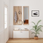 ΣΕΤ ΕΙΣΟΔΟΥ ΜΕ ΚΑΘΡΕΠΤΗ VERN HM2476.04 ΜΕΛΑΜΙΝΗ ΣΕ ΣΟΝΑΜΑ-ΛΕΥΚΟ 80x27x175Υεκ ΣΕΤ ΕΙΣΟΔΟΥ ΜΕ ΚΑΘΡΕΠΤΗ VERN HM2476.04 ΜΕΛΑΜΙΝΗ ΣΕ ΣΟΝΑΜΑ-ΛΕΥΚΟ 80x27x175Υεκ