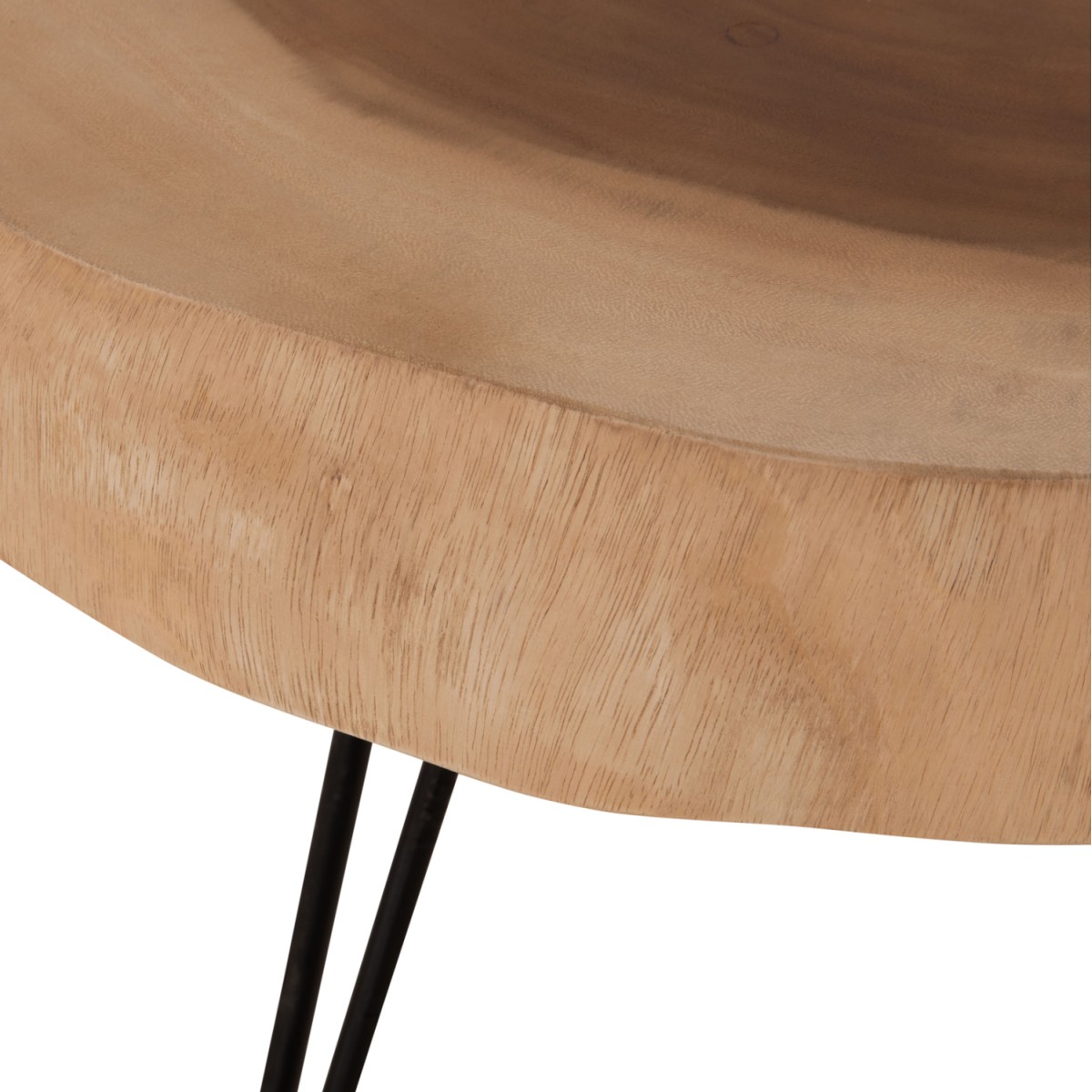 ΤΡΑΠΕΖΙ ΣΑΛΟΝΙΟΥ SERVON HM9912 SUAR ΞΥΛΟ ΦΥΣΙΚΟ-ΜΕΤΑΛ.ΠΟΔΙΑ ΜΑΥΡΑ 76x67x44Υεκ.