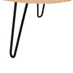 ΤΡΑΠΕΖΙ ΣΑΛΟΝΙΟΥ SERVON HM9912 SUAR ΞΥΛΟ ΦΥΣΙΚΟ-ΜΕΤΑΛ.ΠΟΔΙΑ ΜΑΥΡΑ 76x67x44Υεκ.