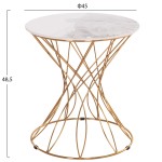 ΒΟΗΘΗΤΙΚΟ ΤΡΑΠΕΖΑΚΙ RUDY HM18037.01 ΚΕΡΑΜΙΚΟ TOP ΛΕΥΚΟ-ΜΕΤΑΛΛΟ ΧΡΥΣΟ Φ45x48,5Υεκ. ΒΟΗΘΗΤΙΚΟ ΤΡΑΠΕΖΑΚΙ RUDY HM18037.01 ΚΕΡΑΜΙΚΟ TOP ΛΕΥΚΟ-ΜΕΤΑΛΛΟ ΧΡΥΣΟ Φ45x48,5Υεκ.