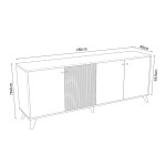 ΜΠΟΥΦΕΣ ΜΕΛΑΜΙΝΗΣ KRUDEN HM9446.11 ΜΑΥΡΟ-ΦΥΣΙΚΟ 180x40x78.6Υεκ. ΜΠΟΥΦΕΣ ΜΕΛΑΜΙΝΗΣ KRUDEN HM9446.11 ΜΑΥΡΟ-ΦΥΣΙΚΟ 180x40x78.6Υεκ.