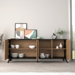 ΜΠΟΥΦΕΣ ΜΕΛΑΜΙΝΗΣ KRUDEN HM9446.11 ΜΑΥΡΟ-ΦΥΣΙΚΟ 180x40x78.6Υεκ. ΜΠΟΥΦΕΣ ΜΕΛΑΜΙΝΗΣ KRUDEN HM9446.11 ΜΑΥΡΟ-ΦΥΣΙΚΟ 180x40x78.6Υεκ.