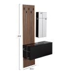 ΕΠΙΠΛΟ ΕΙΣΟΔΟΥ ΜΕ ΚΑΘΡΕΠΤΗ MYLES HM18080.02 ΜΕΛΑΜΙΝΗ ΣΟΝΑΜΑ-ΜΑΥΡΟ 100x37x200Υεκ ΕΠΙΠΛΟ ΕΙΣΟΔΟΥ ΜΕ ΚΑΘΡΕΠΤΗ MYLES HM18080.02 ΜΕΛΑΜΙΝΗ ΣΟΝΑΜΑ-ΜΑΥΡΟ 100x37x200Υεκ