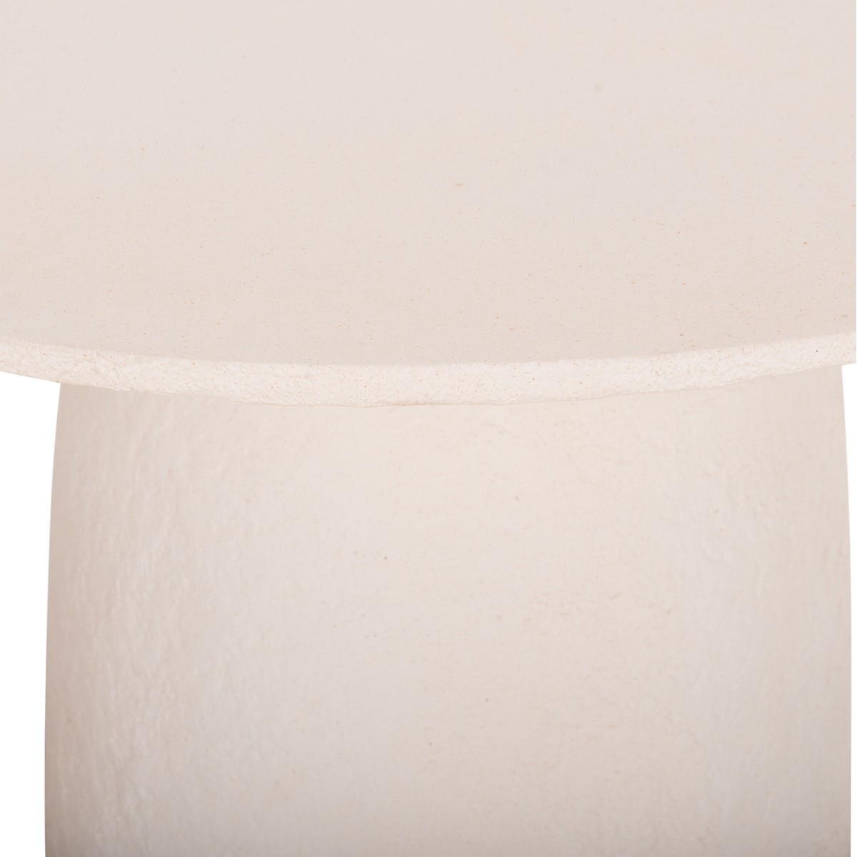 ΤΡΑΠΕΖΙ ΤΡΑΠΕΖΑΡΙΑΣ ΣΤΡΟΓΓΥΛΟ SEPPO HM18154.02 FIBER CEMENT ΛΕΥΚΟ--Φ119,5x75,5Υεκ.