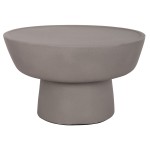 ΤΡΑΠΕΖΙ ΣΑΛΟΝΙΟΥ PIRSON HM18155.03 FIBER CEMENT ΣΕ ΓΚΡΙ--Φ60x36Υεκ.