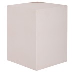 ΒΟΗΘΗΤΙΚΟ ΤΡΑΠΕΖΙ LEIA HM18163.02 FIBER CEMENT ΛΕΥΚΟ-ΞΥΛΟ TEAK 32.5x32.5x46Υεκ.