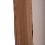 ΒΟΗΘΗΤΙΚΟ ΤΡΑΠΕΖΙ LEIA HM18163.02 FIBER CEMENT ΛΕΥΚΟ-ΞΥΛΟ TEAK 32.5x32.5x46Υεκ.