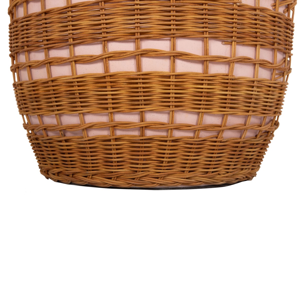 ΒΟΗΘΗΤΙΚΟ ΤΡΑΠΕΖΙ VILHENA HM18166 FIBER CEMENT ΡΟΖ-RATTAN ΦΥΣΙΚΟ Φ44.5x45Υεκ.