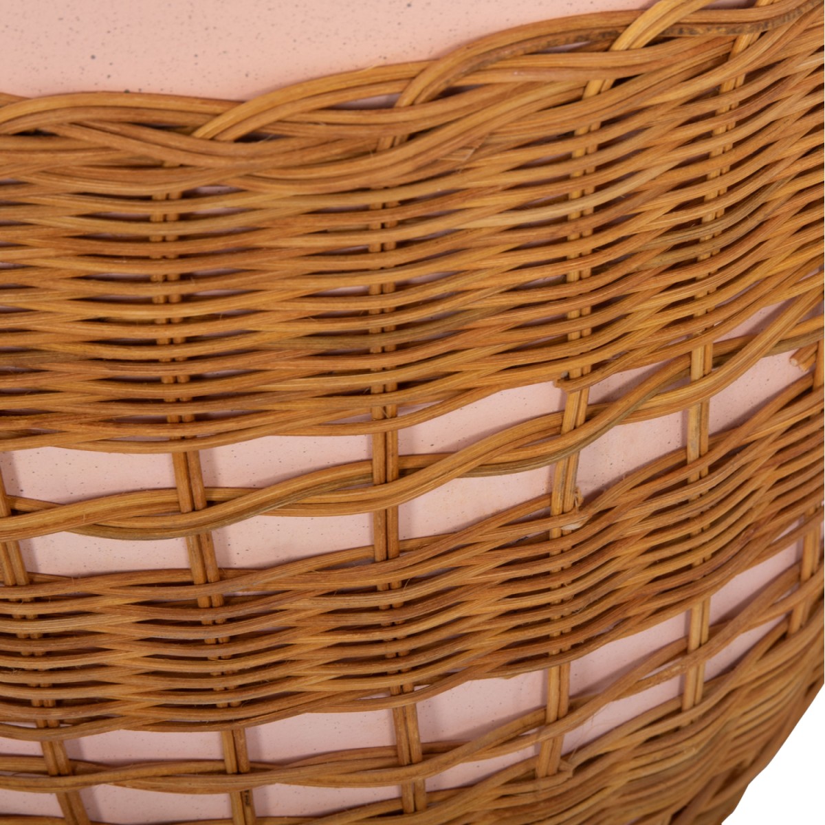 ΒΟΗΘΗΤΙΚΟ ΤΡΑΠΕΖΙ VILHENA HM18166 FIBER CEMENT ΡΟΖ-RATTAN ΦΥΣΙΚΟ Φ44.5x45Υεκ.