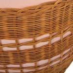 ΒΟΗΘΗΤΙΚΟ ΤΡΑΠΕΖΙ VILHENA HM18166 FIBER CEMENT ΡΟΖ-RATTAN ΦΥΣΙΚΟ Φ44.5x45Υεκ.