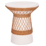 ΒΟΗΘΗΤΙΚΟ ΤΡΑΠΕΖΙ ΣΤΡΟΓΓΥΛΟ DELIA HM18167.02 FIBER CEMENT ΛΕΥΚΟ & RATTAN Φ40x45Υεκ ΒΟΗΘΗΤΙΚΟ ΤΡΑΠΕΖΙ ΣΤΡΟΓΓΥΛΟ DELIA HM18167.02 FIBER CEMENT ΛΕΥΚΟ & RATTAN Φ40x45Υεκ