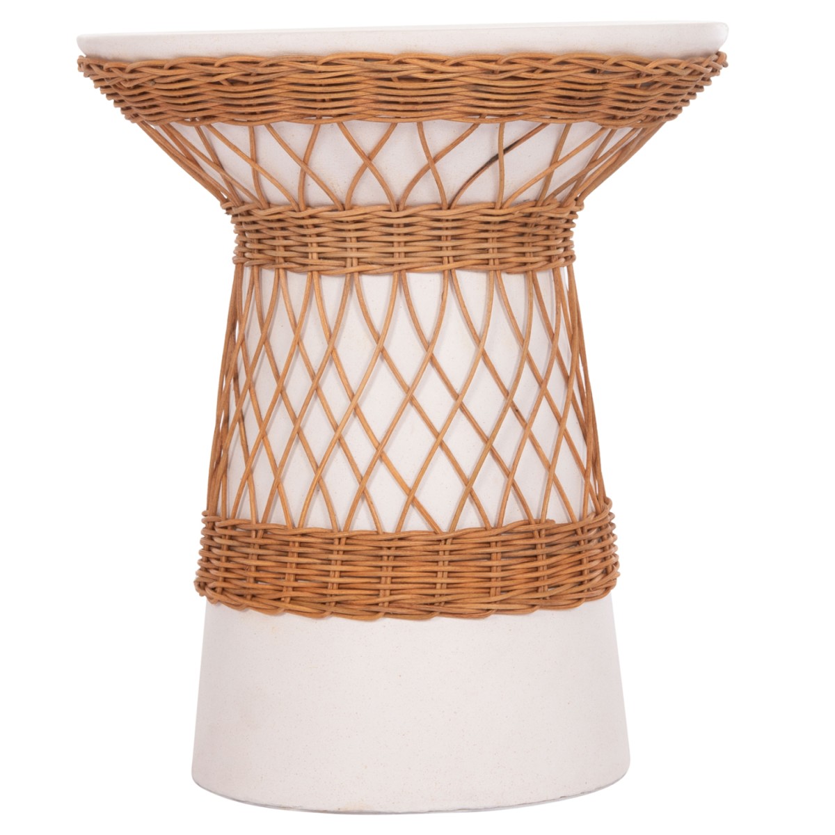 ΒΟΗΘΗΤΙΚΟ ΤΡΑΠΕΖΙ ΣΤΡΟΓΓΥΛΟ DELIA HM18167.02 FIBER CEMENT ΛΕΥΚΟ & RATTAN Φ40x45Υεκ ΒΟΗΘΗΤΙΚΟ ΤΡΑΠΕΖΙ ΣΤΡΟΓΓΥΛΟ DELIA HM18167.02 FIBER CEMENT ΛΕΥΚΟ & RATTAN Φ40x45Υεκ
