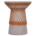 ΒΟΗΘΗΤΙΚΟ ΤΡΑΠΕΖΙ ΣΤΡΟΓΓΥΛΟ DELIA HM18167.03 FIBER CEMENT ΓΚΡΙ & RATTAN Φ40x45Υεκ ΒΟΗΘΗΤΙΚΟ ΤΡΑΠΕΖΙ ΣΤΡΟΓΓΥΛΟ DELIA HM18167.03 FIBER CEMENT ΓΚΡΙ & RATTAN Φ40x45Υεκ
