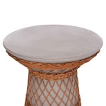ΒΟΗΘΗΤΙΚΟ ΤΡΑΠΕΖΙ ΣΤΡΟΓΓΥΛΟ DELIA HM18167.03 FIBER CEMENT ΓΚΡΙ & RATTAN Φ40x45Υεκ ΒΟΗΘΗΤΙΚΟ ΤΡΑΠΕΖΙ ΣΤΡΟΓΓΥΛΟ DELIA HM18167.03 FIBER CEMENT ΓΚΡΙ & RATTAN Φ40x45Υεκ