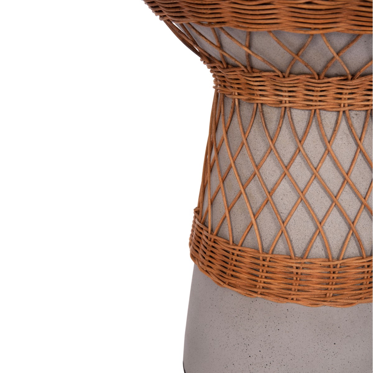 ΒΟΗΘΗΤΙΚΟ ΤΡΑΠΕΖΙ ΣΤΡΟΓΓΥΛΟ DELIA HM18167.03 FIBER CEMENT ΓΚΡΙ & RATTAN Φ40x45Υεκ ΒΟΗΘΗΤΙΚΟ ΤΡΑΠΕΖΙ ΣΤΡΟΓΓΥΛΟ DELIA HM18167.03 FIBER CEMENT ΓΚΡΙ & RATTAN Φ40x45Υεκ
